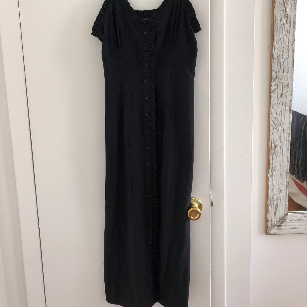 Topshop Sleek Black Dress Size 6